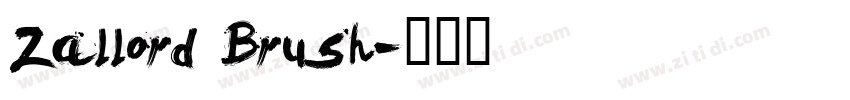 Zallord Brush字体转换